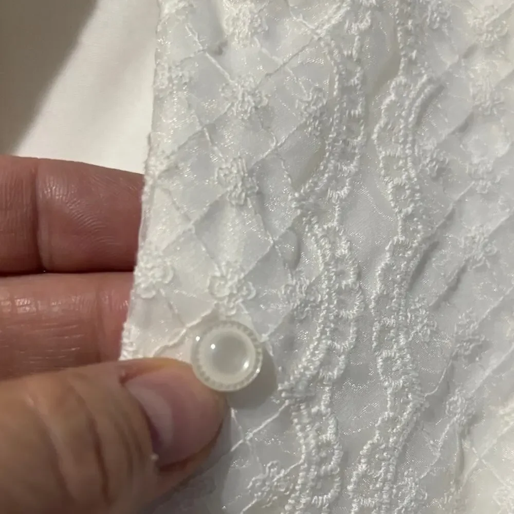 Janie & Jack 7 special occasion Elegant White Lace Dress nwt lined